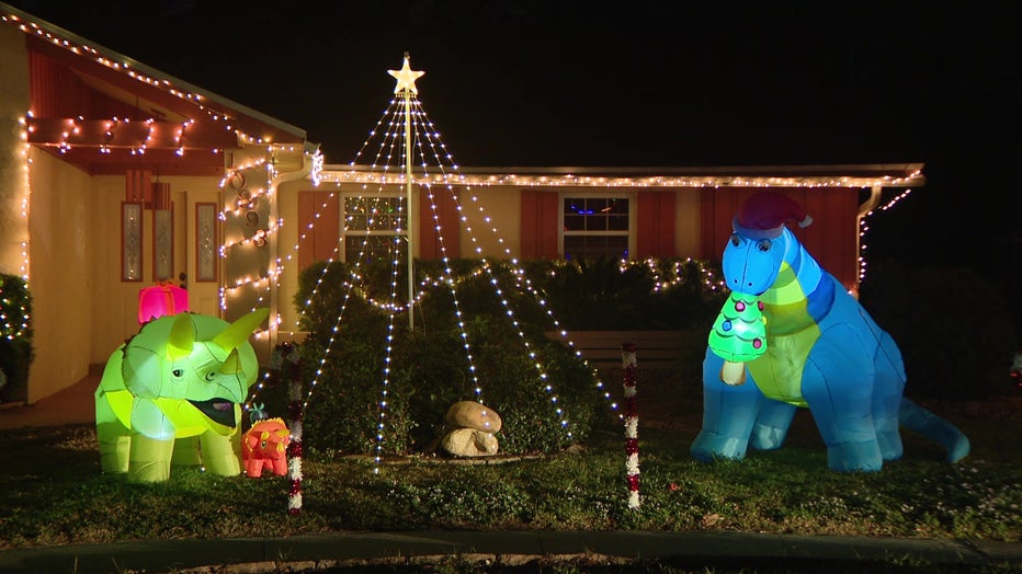 Each year, a Largo neighborhood hosts Lights of Lake Park, raising money for the Suncoast Hospice Foundation.