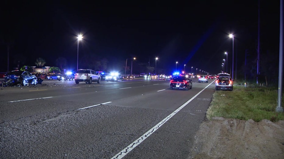 Three people died after a crash involving three vehicles in Hillsborough County on Christmas night, according to the Florida Highway Patrol.