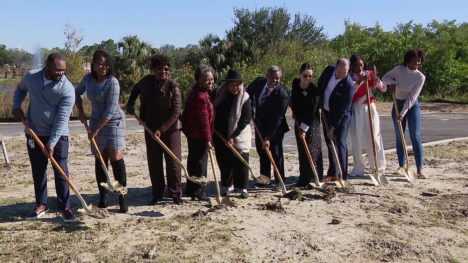 Groundbreaking of Gardens at Diana Point North Townhouse community in Tampa.