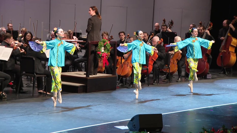 The concert also featured dancing and a reading by Titus O'Neil. 