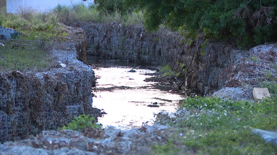 McKay Creek overflowed because of unprecedented levels of water intake in Pinellas County in 2024..