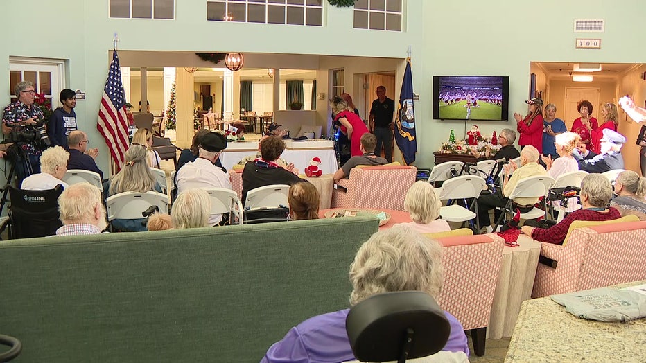 Bill Monfort’s 108th birthday party at the Landmark Assisted Living facility in Clearwater.