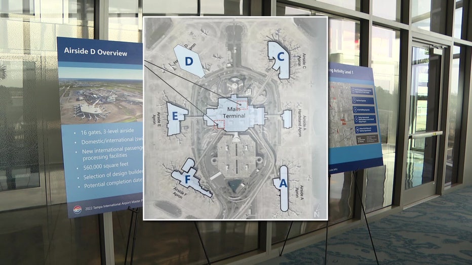 Rendering of Airside D, which is expected to open in 2028.