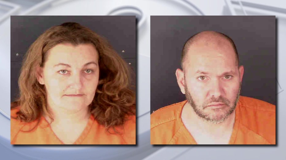 Mugshots of Natasha Wilhelm and Sean Hubschmitt.
