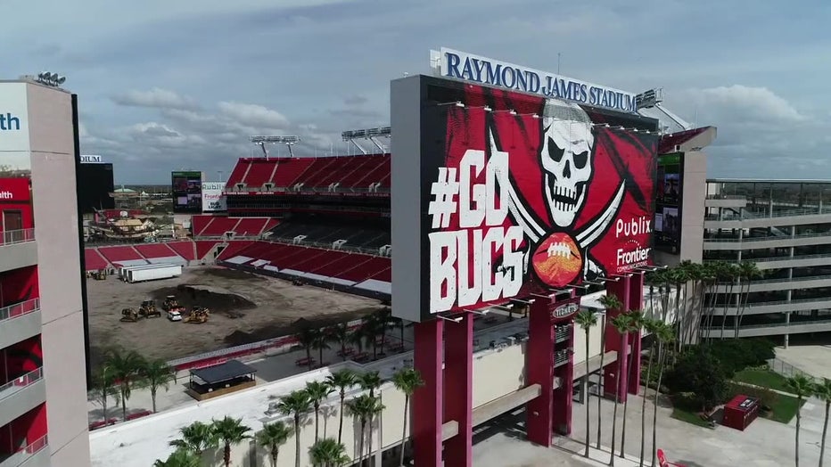 Raymond James Stadium where the ReliaQuest Bowl will be held on New Years Eve.