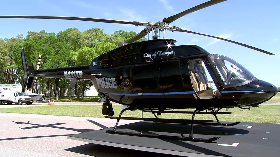 TPD helicopter that the department will be utilized on NYE.