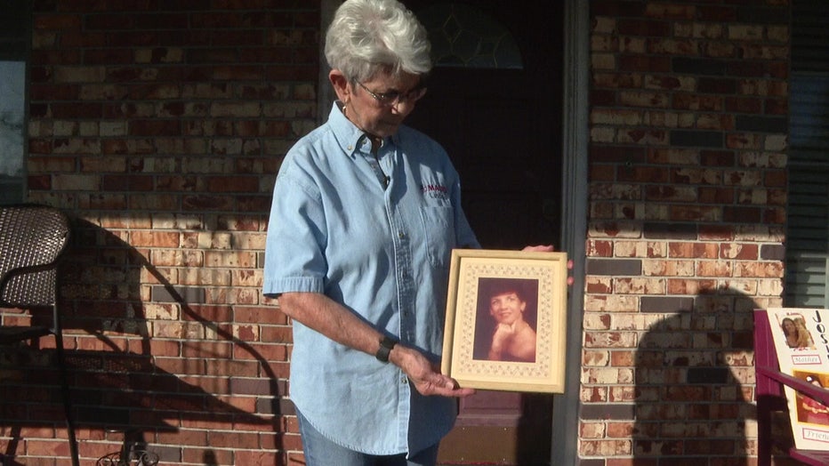 Linda Unfried is holding a picture of her sister Josie, who was killed by a drunk driver 41 years ago.