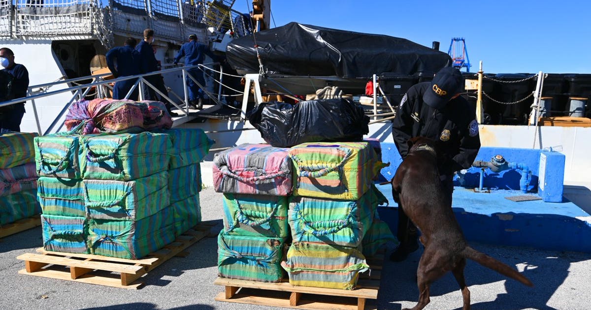 $91M of cocaine seized by U.S. Coast Guard offloaded in South Florida ...