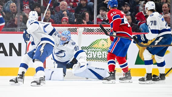Evans’ goal late in the third period completes Canadiens’ rally past Lightning in 3-2 victory