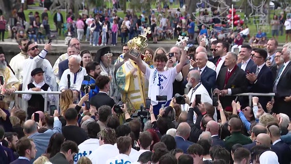 119th Epiphany cross dive celebration in Tarpon Springs