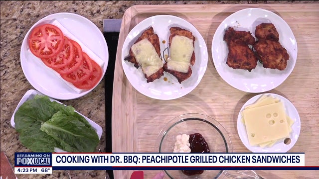 Dr. BBQ: Peachipotle Grilled Chicken Sandwiches
