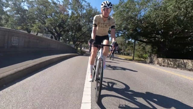 Tampa woman rings in 50th birthday with 150-mile bike ride in honor of father with Parkinson's Disease