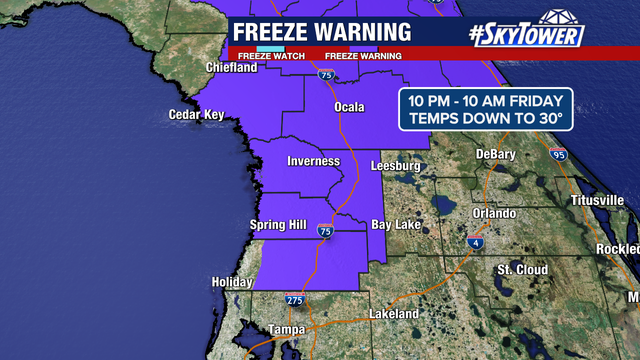 Part of Bay Area under freeze warning Friday morning. Here's how low temperatures could drop