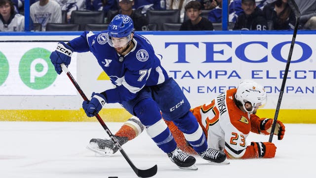 Jake Guentzel scores only goal of shootout to give Lightning a 4-3 win over Ducks