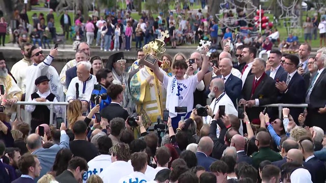 119th Epiphany cross dive celebration in Tarpon Springs