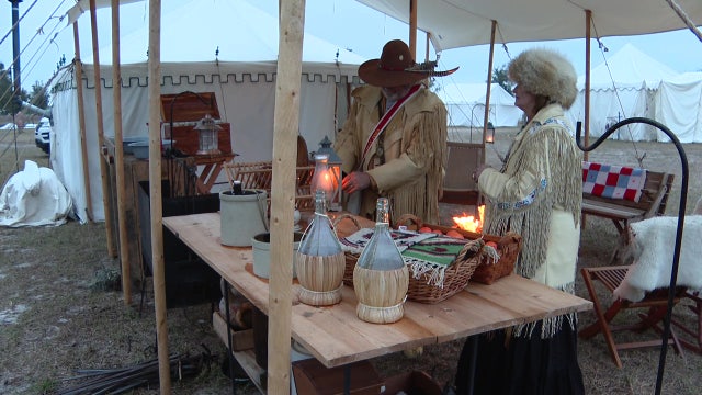 Annual event sees members of Florida club leave behind modern life and live from state's land