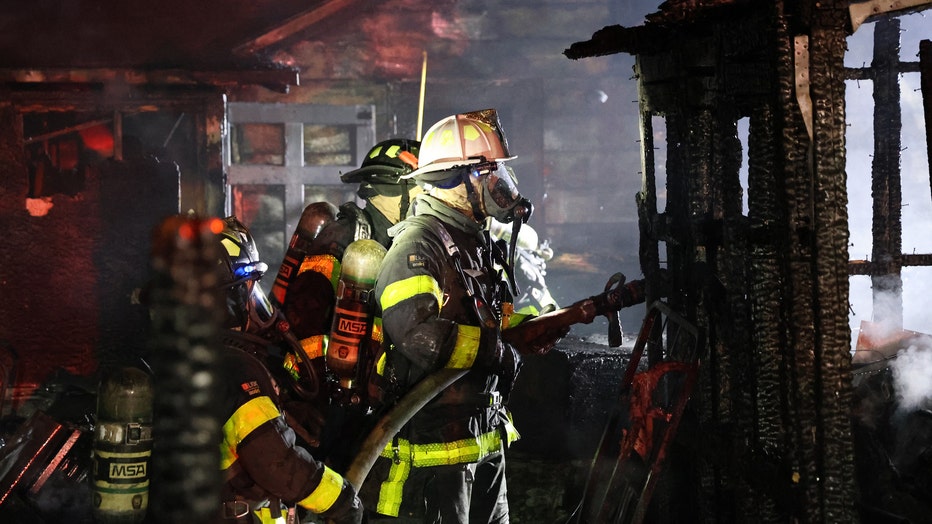 Fire destroyed a home in Gibsonton on Thursday night. (Courtesy: Hillsborough County Fire Rescue.)