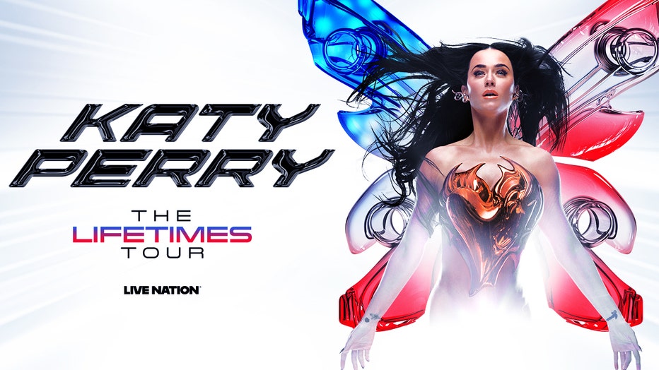 Promotional artwork for Katy Perry's Lifetimes Tour. Courtesy: Live Nation.