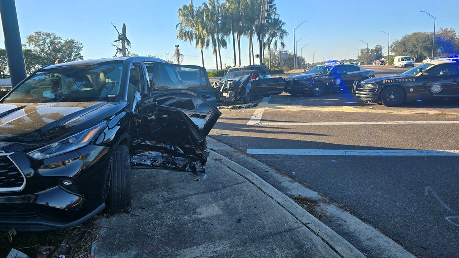 A 22-year-old man faces felony charges after a high-speed pursuit ended with a crash at a Lakeland intersection. (Courtesy: Florida Highway Patrol.)