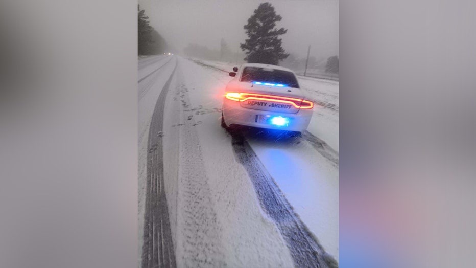 The Holmes County Sheriff's Office says it responded to 10 vehicles in a ditch within 45 minutes on Tuesday. Image is courtesy of the Holmes County Sheriff's Office.