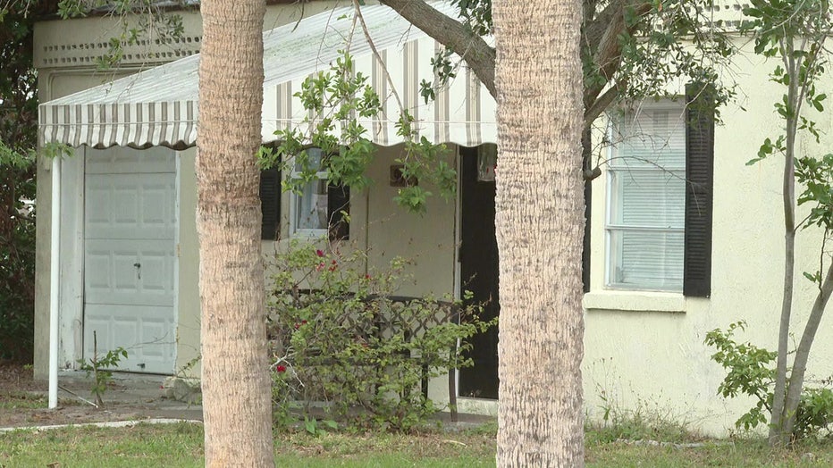 The Sarasota home squatters are accused of living in.