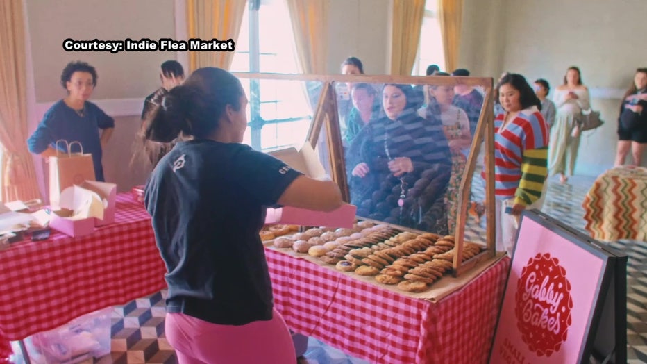 Sweets being sold at Indie Flea Market.