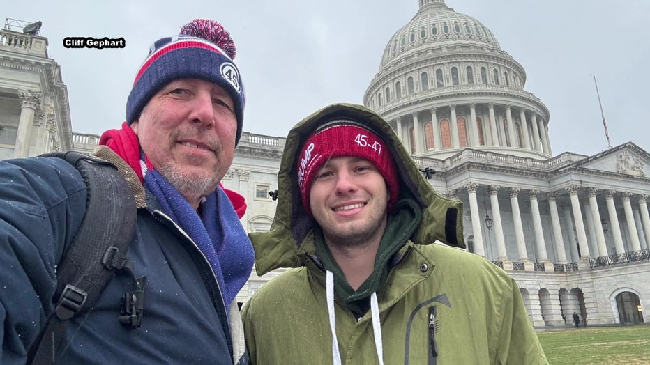 Cliff Gephart was outside of the United States Capital during the inauguration festivities.