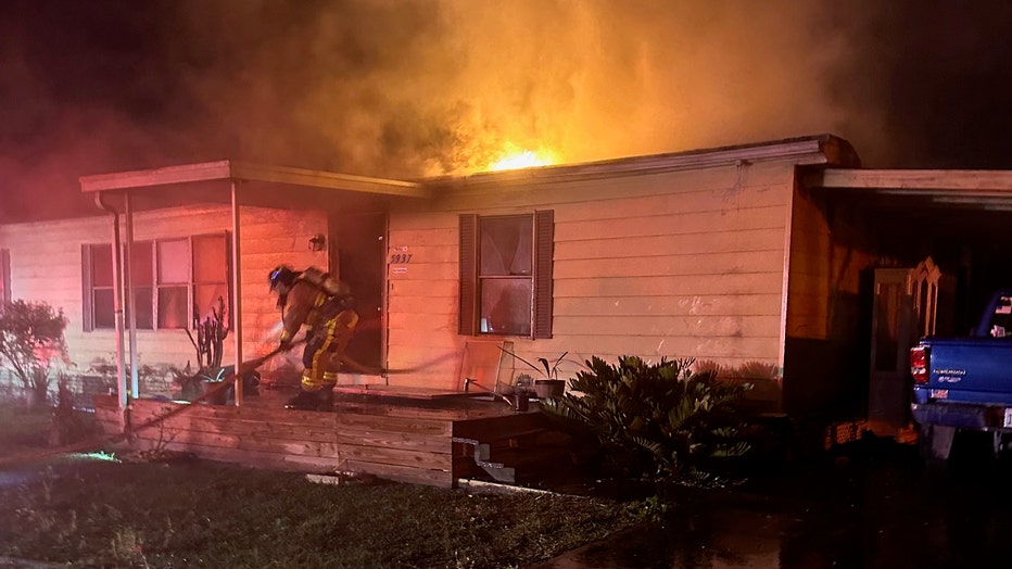 An early morning fire displaced a Winter Haven family. (Courtesy: City of Winter Haven.)
