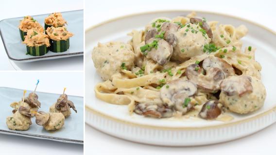 Recipes: Chicken Marsala Meatballs, Smoked Salmon Salad