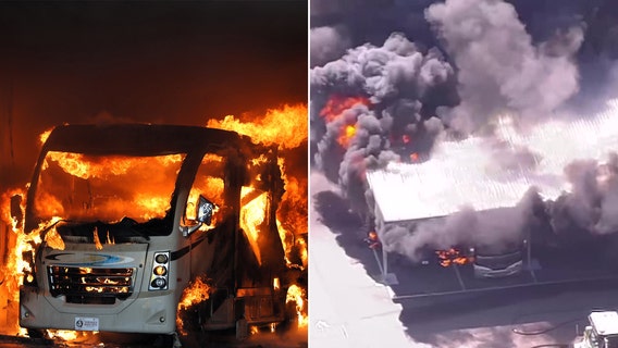 Large fire at storage facility spreads to several vehicles: HCFR