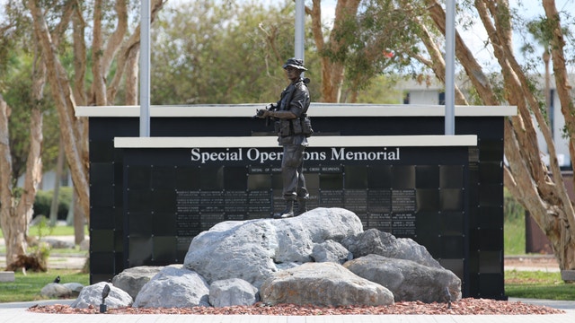 Memorial vandalized with pink spray paint at MacDill Air Force Base: SOCOM