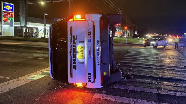 Pasco County deputy hospitalized after rollover crash at intersection: FHP