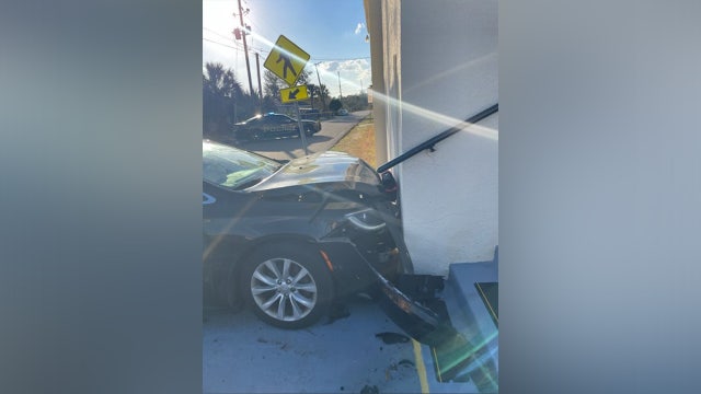 Car crashes into Beulah Baptist Church, after bicyclist hit and injured: HCPD