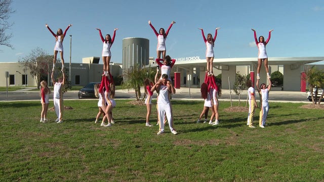 Hudson High School's Varsity Cheer Team makes history with 'triple crown' winnings