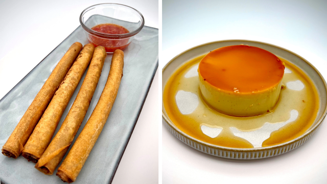 Recipes: Lumpia + Vanilla Flan