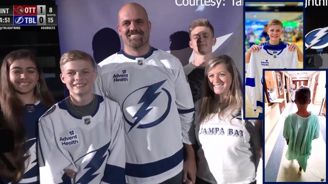 Tampa Bay Lightning honor dad who saved son’s life with CPR after he was struck by lightning