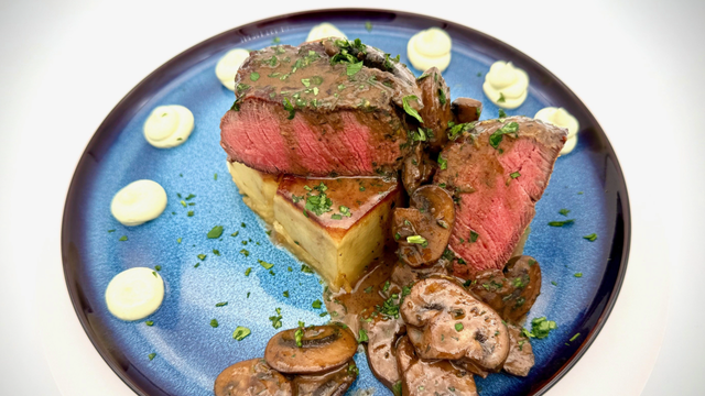 Valentine's Day Recipe: Steak Diane and Fondant Potatoes