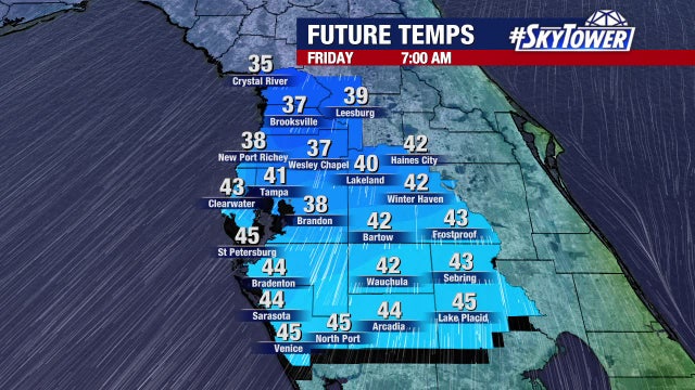 Cold front bringing much lower temperatures for Friday. Here's how chilly it could get