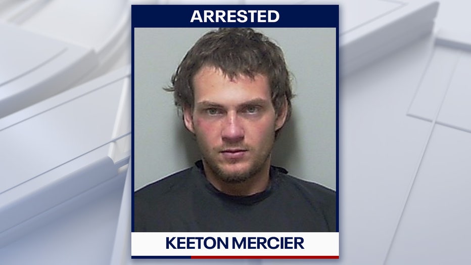 Keeton Mercier mugshot courtesy of the Putnam County Sheriff's Office.