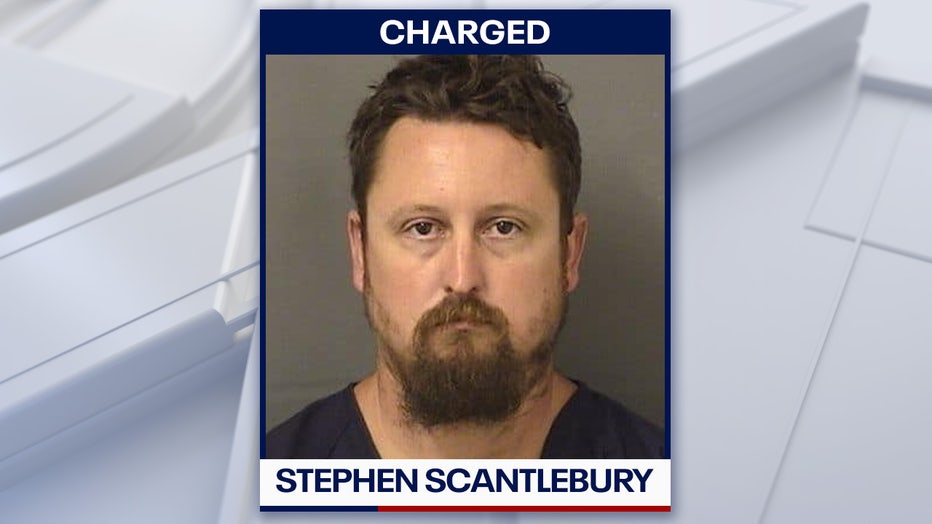 Stephen Scantlebury is accused of beating a nurse so severely that he essentially broke every bone in her face, according to an affidavit. Image is courtesy of the Palm Beach County Sheriff's Office. 