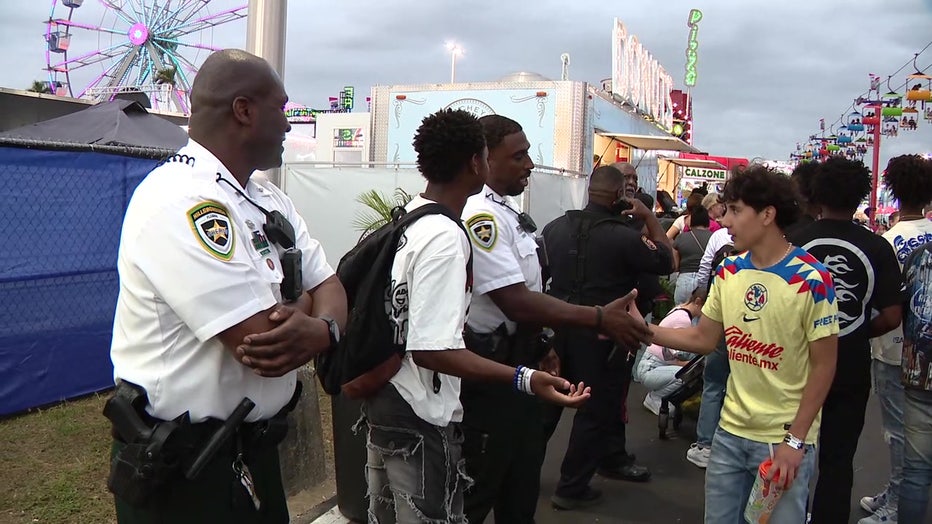 Law enforcement officers at the State Fair.