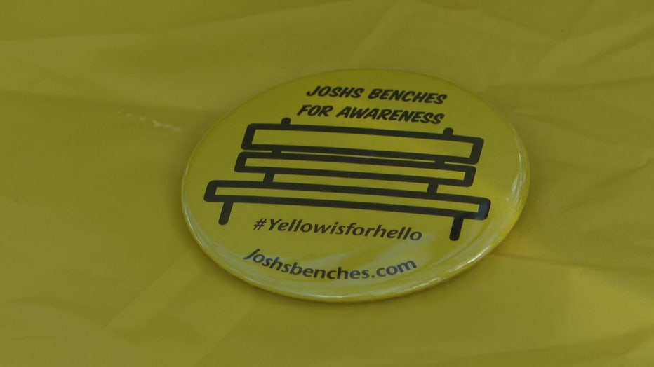 Josh's Bench for Awareness pin.