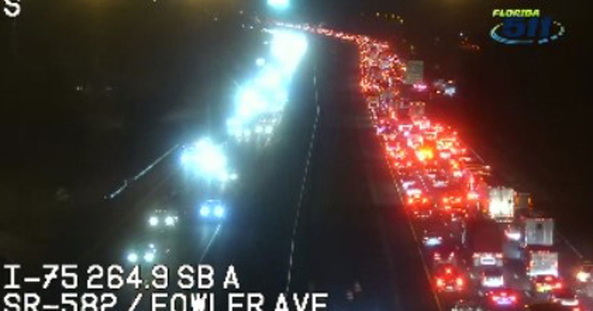 Crash causes major delays on I-75 in Hillsborough County | FOX 13 Tampa Bay