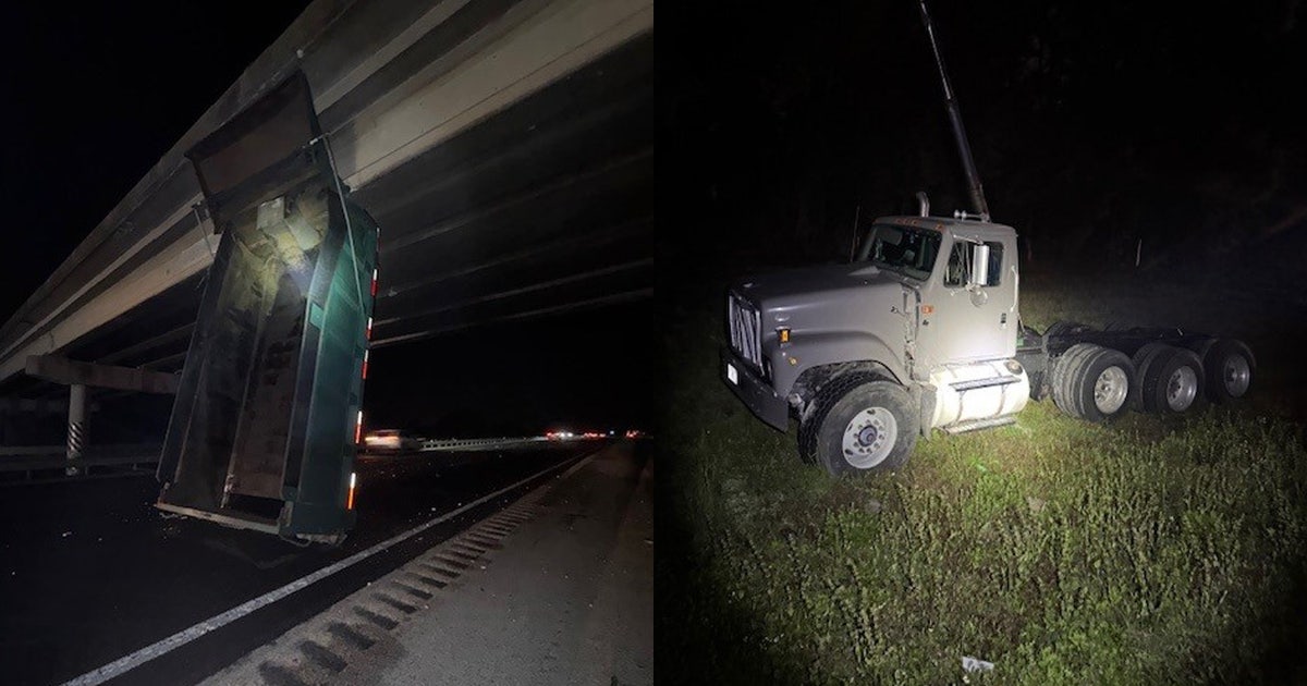 Florida man forgets to lower dump bed on truck, slams into I-75 ...