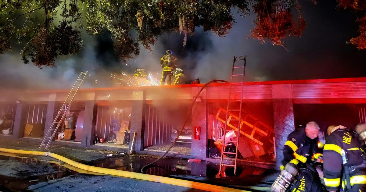 1 hospitalized after crews battle large fire at storage facility: HCFR ...