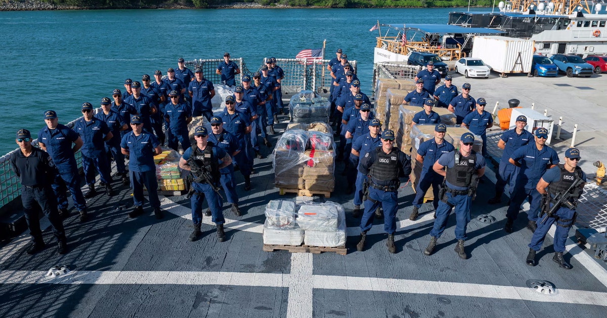 $141M of cocaine seized by U.S. Coast Guard offloaded in South Florida ...