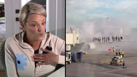 Tampa woman on board American Airlines flight that caught fire after landing in Denver