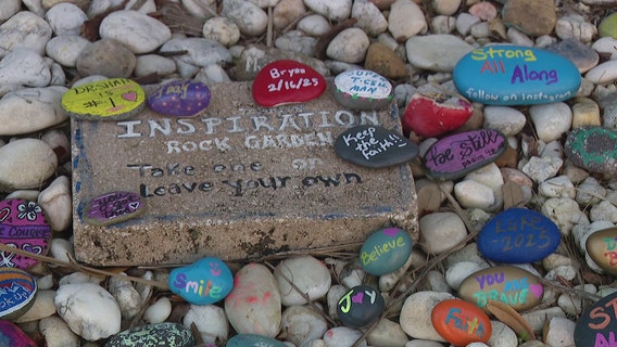 Bay Area widow honors husband who died of brain cancer, Moffitt patients with inspirational rock garden
