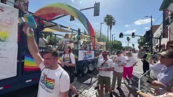Thousands celebrate Tampa's annual Pride Festival and Parade in Ybor City