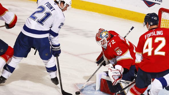 Barkov scores twice as Panthers beat Lightning 2-1 and snap Tampa Bay’s 8-game winning streak